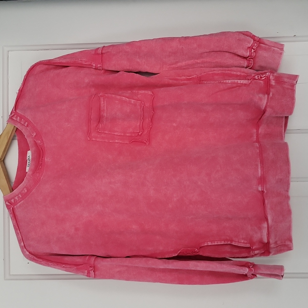 Women's Zenana long sleeve pocketed top